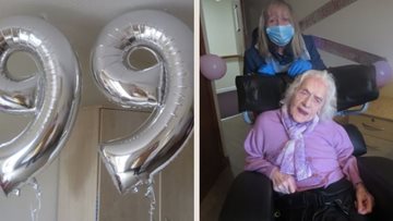 99th birthday celebrations at Bannockburn care home